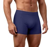 Mens Underwear Boxers Tummy Control Seamless Underpants for Men Swimming Trunks Full Briefs Lightweight Shorts （Dark Blue, M