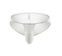 Men's Underwear Briefs: Bulge Enhancing Underwear Breathable Mesh Underpant with Elastic Waist Sexy Low Rise Briefs Panties Athletic Supporter G-Strings Pants No Itchy Labels Thong String Briefs