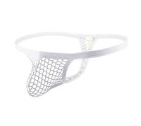 Men's Underwear Briefs Sexy Mesh Transparent Jock Strap Low Rise Elephant Pouch Cosplay Costume Knickers for Birthday Christmas Xmas Party
