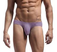 Mens Underwear Briefs Slips Penis Big Pouch Panties Bikini Brief Breathable Underpants GL341Purple L