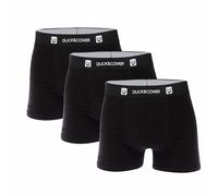 Men's Underwear Duck and Cover 3 Pack of Villani Boxer Shorts in Black