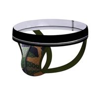 Mens Underwear Exotic Camouflage Mesh Double Strap Comfortable Breathable Everyday Home Outdoor Hiking Casual Loungewear, Green, XL