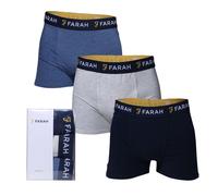 Men's Underwear Farah Lomli 3 Pack Trunks in Multicolour