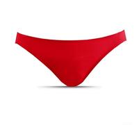 Men's Underwear, L-3XL Sizes, Solid Color Briefs with U Convex Pouch, Breathable Soft Fabric, Low Waist Design for Daily Comfort(XL Red)