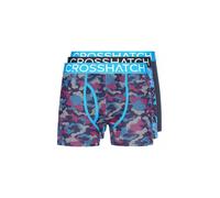 Crosshatch Mens Linamo Three Pack Boxer Shorts Blue XL
