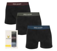Men's Underwear Lyle And Scott Devon 3 Pack Boxer Shorts in Black