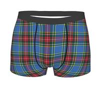 Men'S Underwear Macbeth Tartan Kilt Fabric Textile Men'S Sports Briefs Quick Dry Men'S Fitted Boxer Breathable Underwear For Men, For Dad, Lovers, Boyfriend, M