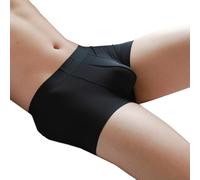 Men's Underwear, Pack, Ice Silk Shorts with U Pouch, Seamless Quick Dry Breathable Fabric, Ultra-thin Cool Trunks for Sports Sleep Daily Wear(XXL Black)