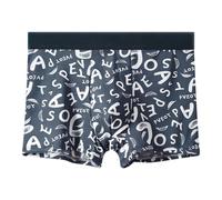 Men's Underwear Product Category Men’s underwear product title optimized for UK market featuring breathable summer fabric and comfortable fit with mid-rise design seamless four-corner (Navy- XXXL)