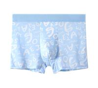 Men's Underwear Product Category Men’s underwear product title optimized for UK market featuring breathable summer fabric and comfortable fit with mid-rise design seamless four-corner (Light Blue- M)