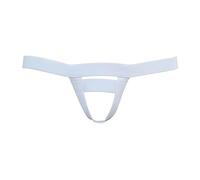 Mens Underwear with Hanging Ring Loop for Lifting & Scrotal Support Shorts, Soft & Breathable Polyester, Sexy See-Through Design, Comfortable All-Day Wear, Various White