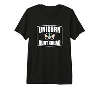 Mens Unicorn Hunt Squad Polyamory Couple Polyamorist Poly Pride Premium T-Shirt