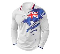 Men's Union Jack Polo Shirt UK British Flag Short Sleeve Lightweight Breathable Golf Polos Casual Adult Tennis T-Shirt King Charles Coronation 2025 Cotton Tee Shirt Top (J-White,M)