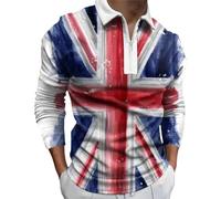 Mens Union Jack Tshirt Mens Summer Hawaiian Shirts United Kingdom Britain England Summer Tropical Shirts Short Sleeve Button Down Aloha Hawaiian Shirts Britain Union Jack Grunge Flag Gym Shirts