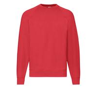 Mens Unisex Fruit of the Loom Raglan Sweatshirt Jumper S - 4XL