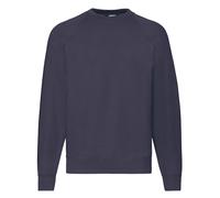 Mens Unisex Fruit of the Loom Raglan Sweatshirt Jumper S - 4XL