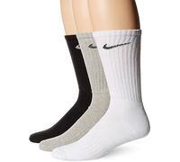 Men's Unisex Nike 3 Pair Mixed Colour Cushioned Crew Socks UK 2-5 5-8 8-11