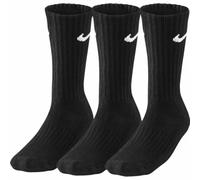Men's Unisex Socks NIKE Cushioned Crew 3 Pack Black size UK 2-5 EURO 34-38