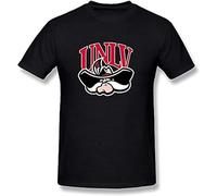 Men's UNLV Rebels T Shirt Short Sleeves Cotton Tops Clothing Size XXL Black