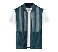 Mens UPF 50+ Sun Protection Gilet Sleeveless Athletic UV Suncreen Vest Mesh Breathable Waistcoat Waterproof Activewear Color Block Fishing Camping Hiking Outing Outwear Uk Size M-5xl