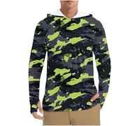 Men's UPF 50+ Sun Protection Hoodie Lightweight Athletic UV Jacket Running Zip Outdoor Hiking Long Sleeve SPF Shirt Quick Dry Diving Surfing Watersports Tops Walking Swim Beach Going Out s M L XL