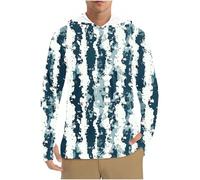 Men's UPF 50+ Sun Protection Long Sleeve Hoodie Jacket Fishing Rash Guard Tops Lightweight UV-Shirts Sale Clearance Quick Dry Outdoor Hoodies Breathable Rash Guard Hiking Fishing Swim T Shirt Beach