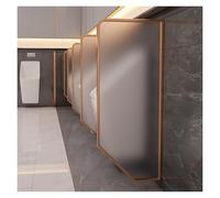 Men's Urinal Partition, Wall-Mounted Urinal Screen Tempered Glass Panel, Divider, for Hotel, for Hotel,Schools,Shopping Malls Public Places(Rose Gold,3pcs)