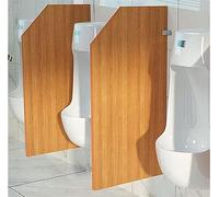 Men's Urinal Privacy Divider, Wall-Mounted Waterproof PVC Urinal Baffle, Toilet Urinal Partition Screen for Schools & Public Places (Color: Brown)
