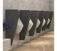 Men's Urinal Privacy Screen Wall Mounted Wood Urinal Partition Divider Panel for Schools Restaurants Hotels Public Commercial Toilets