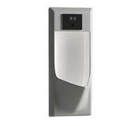 Mens Urinals Spill Proof, Embedded Wall Mounted Sensor Urinal, Ceramic Material, for Home, Hotel, Bar, Airport(Grey,M)