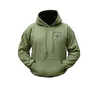 Mens US Army Combat Military Hoodie Hooded para Parachute Regiment Wings Print Printed Sweat Shirt Top Sweatshirt Fleece (Kombat Hoodie para Large) Green