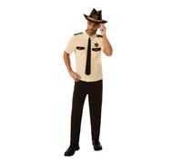 Mens US Sheriff Costume Western American Native Police Officer Adult Fancy Dress