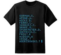 Mens USCM Colonial Marines Names T Shirt Aliens LV426 Sulaco Nostromo Weyland Yutani Movie (S = 34/36")