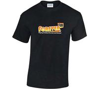 Men's Uuc Fever Fm Radio Mens Printed Tv Inspired by Peter Kays Car Share Black T-Shirts Black XL
