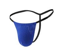 Mens Valentines Gift Basket Mens Sexy Thong Mesh See Through G-Strings Bulge Pouch Panties Backless Jockstrap Underwear Thin Briefs Bikini Beef Flowers Men (Blue L)