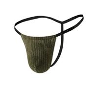 Mens Valentines Gift Basket Mens Sexy Thong Mesh See Through G-Strings Bulge Pouch Panties Backless Jockstrap Underwear Thin Briefs Bikini Beef Flowers Men (Army Green L)