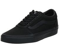 Mens Vans Size 14, Ward Sneaker Black Canvas Lace Up Shoes, Low Top Men's Trainers, Lightweight Sports Shoes by Vans Active Wear Range (14 UK)