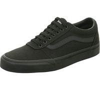 Mens Vans Size 5.5, Ward Sneaker Black Canvas Lace Up Shoes, Low Top Men's Trainers, Lightweight Sports Shoes by Vans Active Wear Range (5.5 UK)