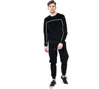 Men's Velour Tracksuit with Stylish Piping Details - Comfortable and Fashionable Loungewear Set (as8, alpha, m, regular, regular)