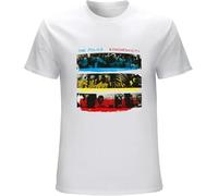 Men's Vems The Police Syncronicity T Shirt Rock N Roll Music Band Tee White