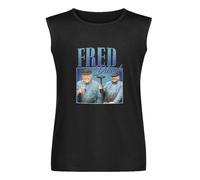 Men's Vest Fred Dibnah Appreciation Unisex & Kids Homage Throwback Stag Hen Do Funny Men's Sleeveless T Shirt Casual Tops Clothing Black 3XL