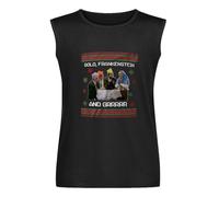 Men's Vest Morocco Bottom Christmas Unisex & Kids - Funny, Rik Mayall, Xmas, Gift Grey Men's Sleeveless T Shirt Casual Tops Clothing Black XL