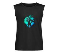 Men's Vest Soul of The Meteor Cloud Strife Final Fantasy Men's Short Sleeve Fashion Tee Shirt Size Men's Sleeveless T Shirt Casual Tops Clothing Black XXL