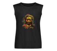 Men's Vest Tank Burning Spear Men's Sleeveless T Shirt Casual Tops Clothing Black XXL