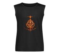 Men's Vest Tank Circle Casual Elden Ring Game Creative Streetwear Casual Men Tee Clothes Men's Sleeveless T Shirt Casual Tops Clothing Black L