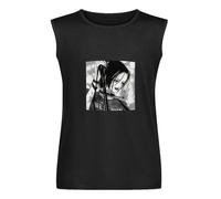 Men's Vest Tank Cute Nana Osaki and Ren Honjo Manga T-Shirt Men Short Sleeved Japanese Anime T Shirt Print Tshirt Graphic Tee Tops Women Clothes Black M