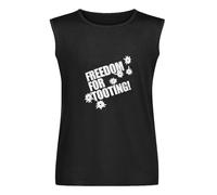 Men's Vest Tank Freedom for Tooting Citizen Smith Inspired Men's Sleeveless T Shirt Casual Tops Clothing Black 3XL
