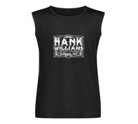 Men's Vest Tank Hank Williams Hillbilly Shakespeare Men's Vest Sleeveless T Shirt Casual Tops Clothing Black M