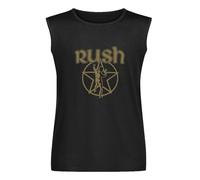 Men's Vest Tank Rush 'Metallic Starman' Men's Sleeveless T Shirt Casual Tops Clothing BlackXXL