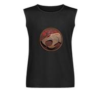 Men's Vest Tank Thundercats 3D Logo Men's Vest Sleeveless T Shirt Casual Tops Clothing Black